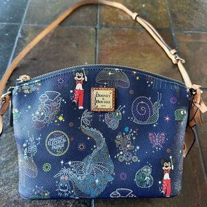 Dooney & Bourke Disney Navy Crossbody Bag with Whimsical Design